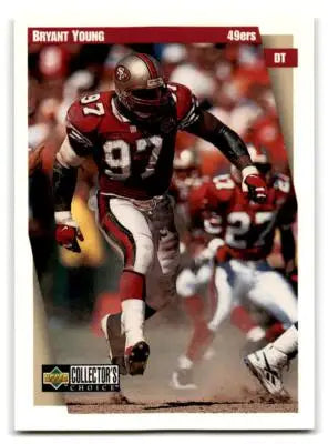 1997 Collector’s Choice San Francisco 49ers #SF8 Bryant Young - Football Card Single