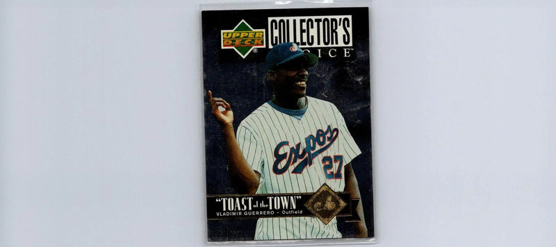 Vladimir Guerrero baseball card featuring T17 Vladimir Guerrero Toast of the Town design