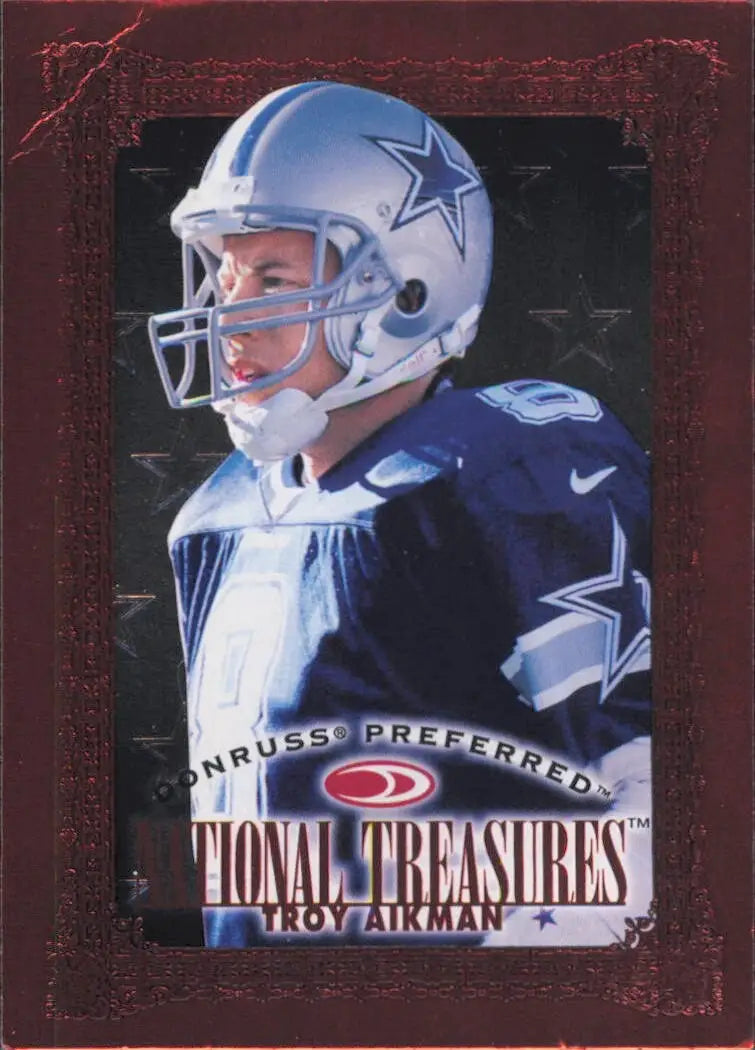 1997 Donruss Preferred National Treasures Bronze Troy Aikman Dallas Cowboys #118 - Football Card Single