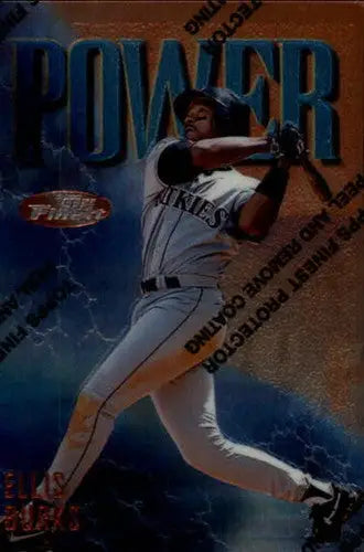 Original gloss Baseball card featuring Ellis Burks NM-MT from 1997 Finest Rockies