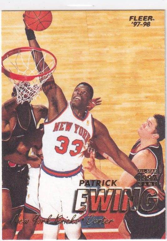 1997 FLEER #103 PATRICK EWING- NEW YORK KNICKS - Basketball Card Single