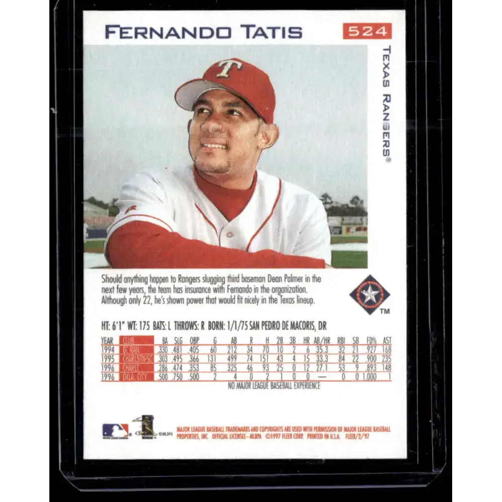 1997 Fleer #524 Fernando Tatis NM-MT - Baseball Card Single