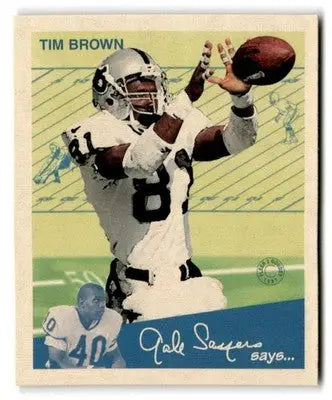 1997 Fleer Goudey II #81 Tim Brown - Football Card Single