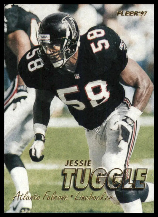 1997 Fleer Jessie Tuggle 138 Atlanta Falcons NM - Football Card Single