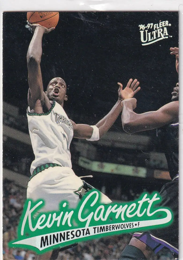1997 FLEER ULTRA #212 KEVIN GARNETT- MINNESOTA TIMBERWOLVES - Basketball Card Single