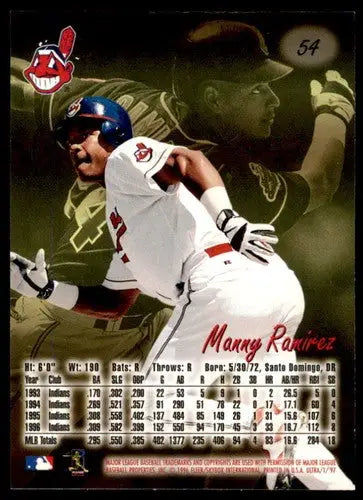 1997 Fleer Ultra #54 Manny Ramirez NM-MT Indians ID:81204 - Baseball Card Single