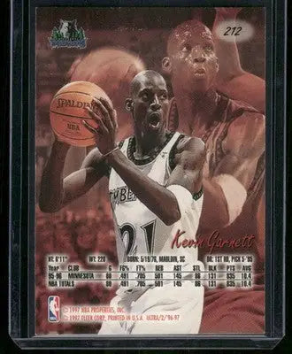 1997 Fleer Ultra Kevin Garnett #212 Basketball - Basketball Card Single