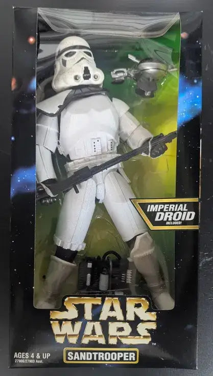 Star Wars action figure from the 1997 Kenner Star Wars Action Collection Sandtrooper with Imperial Droid