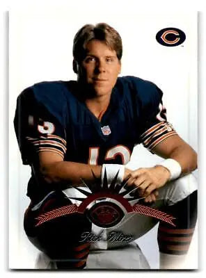 1997 Leaf #20 Rick Mirer trading card showcasing the football player in action