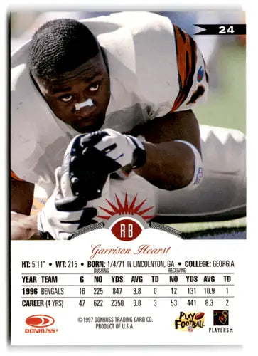 1997 Leaf #24 Garrison Hearst NM Near Mint 49ers ID:67071 - Football Card Single