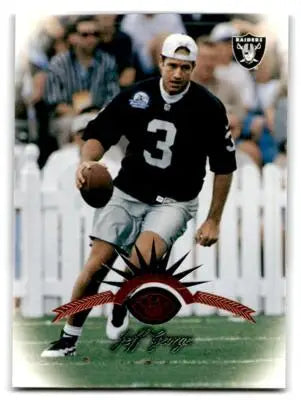 1997 Leaf Jeff George Oakland Raiders trading card front view