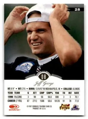 1997 Leaf #28 Jeff George - Football Card Single