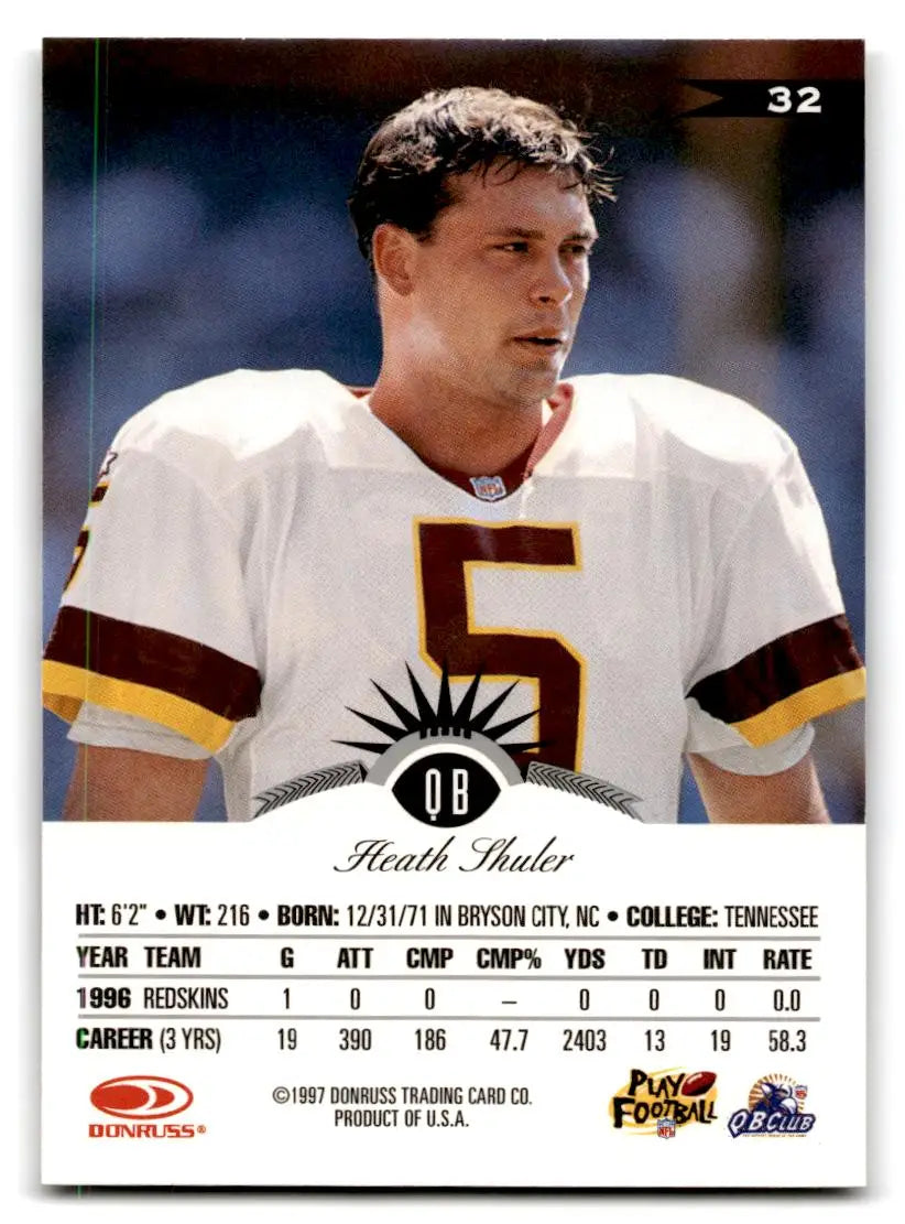 1997 Leaf #32 Heath Shuler - Football Card Single