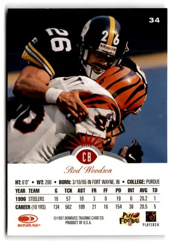 1997 Leaf #34 Rod Woodson NM-MT 49ers ID:73448 - Football Card Single