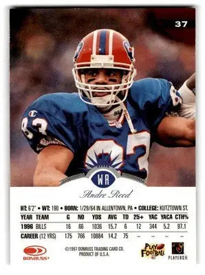 1997 Leaf #37 Andre Reed - Football Card Single