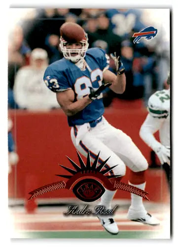 Original gloss Andre Reed football card from 1997 Leaf Bills Near Mint NM
