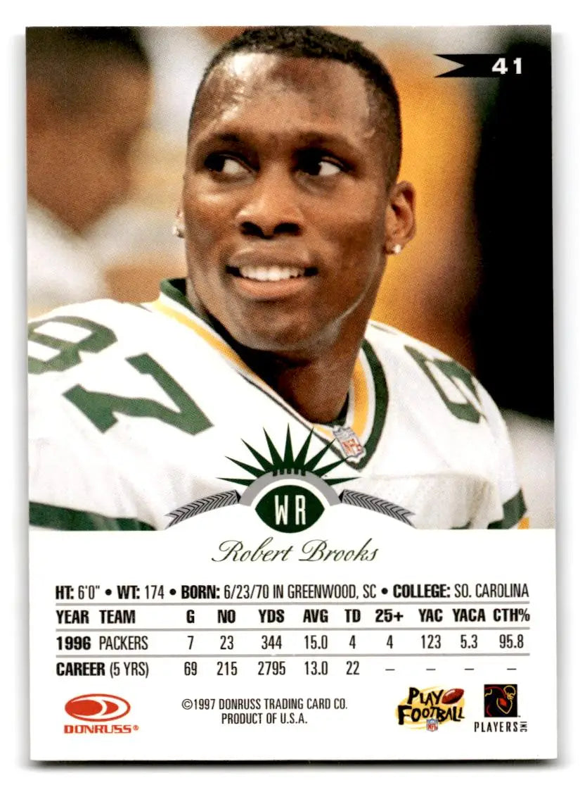 1997 Leaf #41 Robert Brooks - Football Card Single