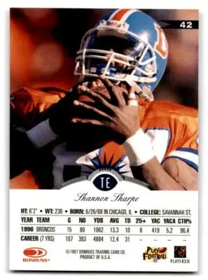 1997 Leaf #42 Shannon Sharpe - Football Card Single