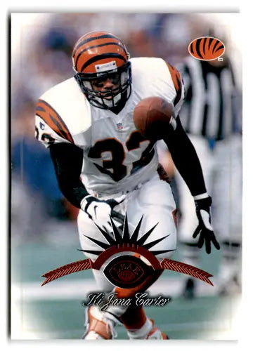 Original gloss football trading card of Ki-Jana Carter NM-MT from Carter NM-MT Bengals