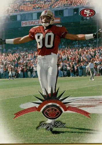1997 Leaf #8 Jerry Rice NM-MT 49ers - Football Card Single