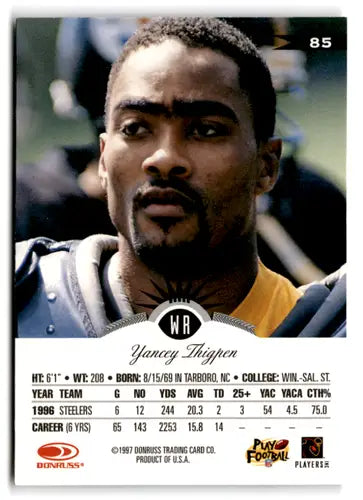 1997 Leaf #85 Yancey Thigpen NM-MT Steelers ID:73480 - Football Card Single