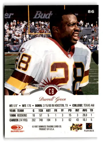 1997 Leaf #86 Darrell Green NM-MT Redskins ID:73481 - Football Card Single
