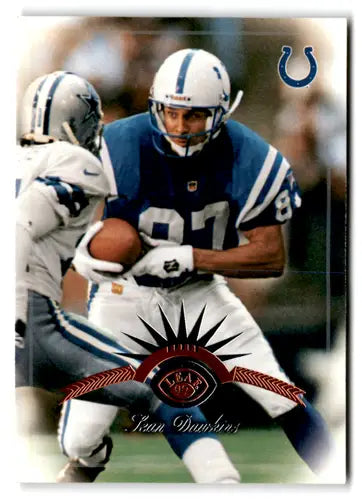Sean Dawkins football card with original gloss, NM-MT Colts 1997 Leaf #95