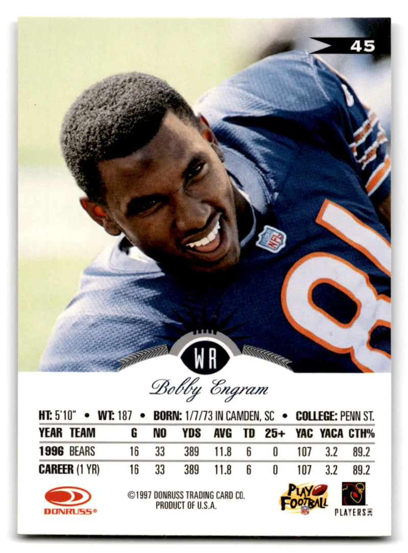 1997 Leaf Bobby Engram #25 Chicago Bears - Football Card Single