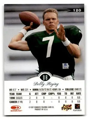 1997 Leaf Football Bobby Hoying #120 Philadelphia Eagles - Football Card Single