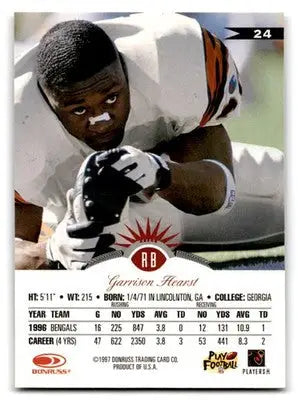 1997 Leaf Football Garrison Hearst #24 San Francisco 49ers - Football Card Single