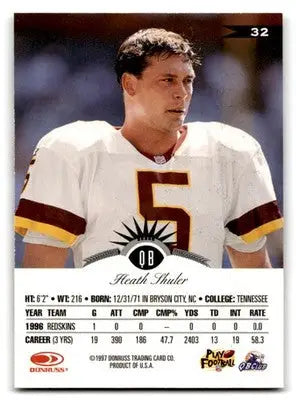 1997 Leaf Football Heath Shuler #32 New Orleans Saints - Football Card Single