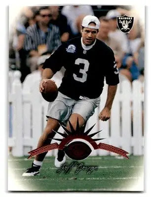 1997 Leaf Football Jeff George #28 Oakland Raiders - Football Card Single