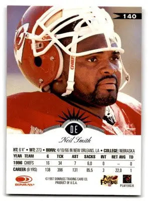 1997 Leaf Football Neil Smith #140 Denver Broncos - Football Card Single