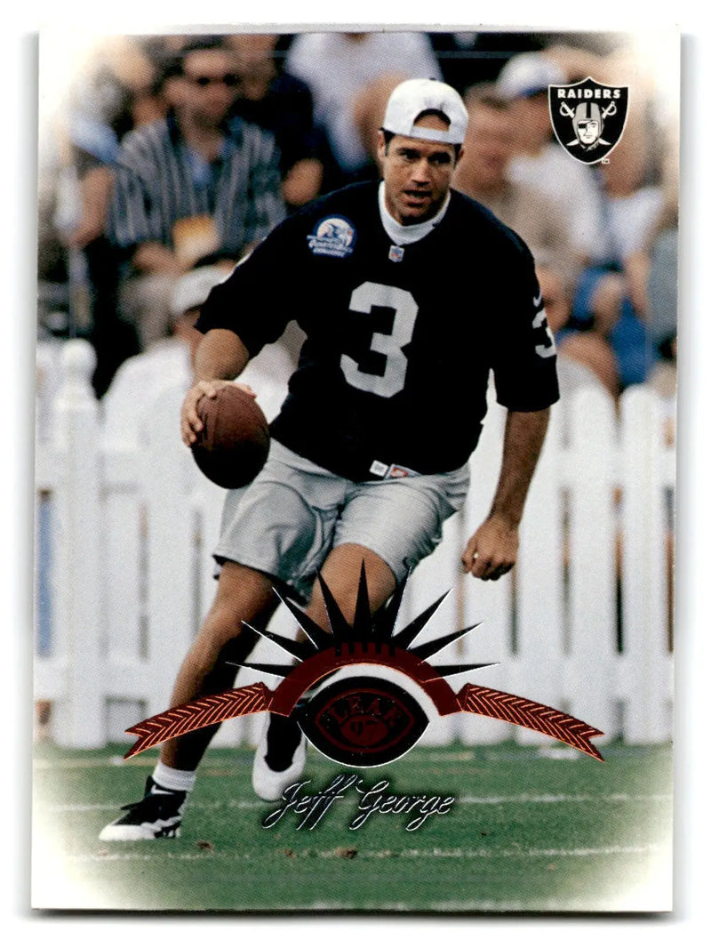1997 Leaf Jeff George #12 Oakland Raiders - Football Card Single