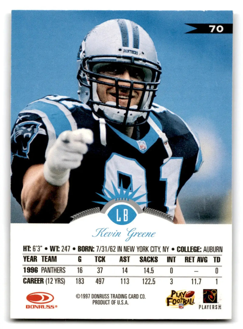 1997 Leaf Kevin Greene #150 Panthers - Football Card Single