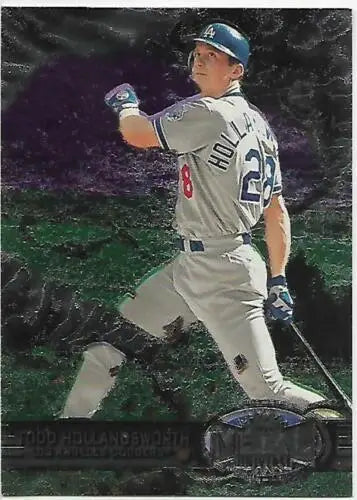 Todd Hollandsworth baseball card 1997 Metal Universe original gloss Dodgers NM-MT