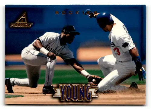 1997 New Pinnacle #113 Eric Young NM Near Mint Rockies - Baseball Card Single
