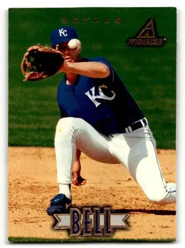 Original gloss baseball card of Jay Bell Kansas City Royals pitcher