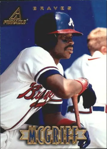 Fred McGriff baseball card with original gloss from 1997 New Pinnacle #65 NM-MT
