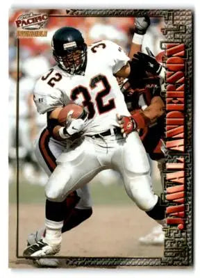 1997 Pacific Invincible #40 Jamal Anderson Smash Mouth X-tra - Football Card Single