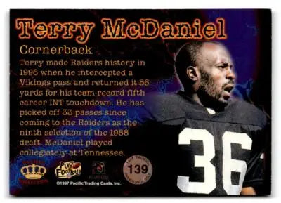 1997 Pacific Philadelphia #139 Terry McDaniel Gold - Football Card Single