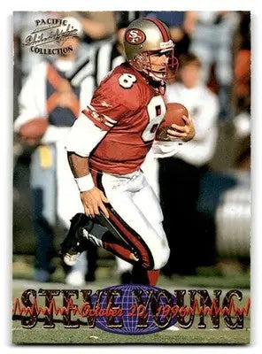1997 Pacific Philadelphia #20 Steve Young Heart of the Game - Football Card Single