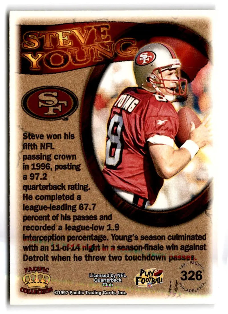1997 Pacific Philadelphia #326 Steve Young - Football Card Single