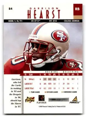 1997 Pinnacle #84 Garrison Hearst - Football Card Single