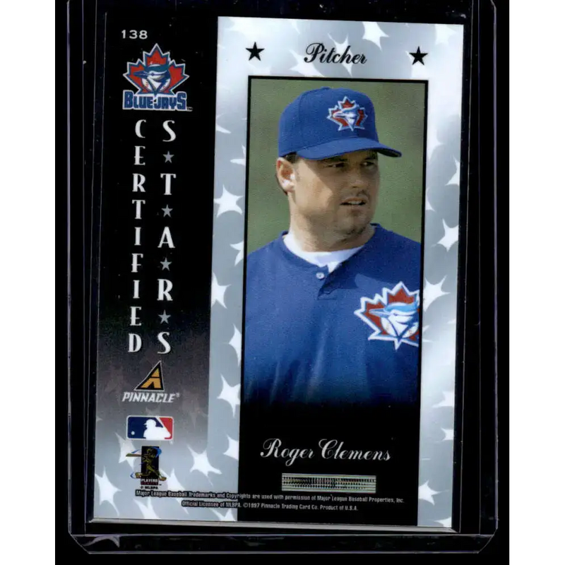 1997 Pinnacle Certified #138 Roger Clemens EX/NM Toronto Blue Jays Baseball Card - Baseball Card Single