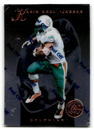 1997 Pinnacle Certified #39 Karim Abdul-Jabbar EX/NM Dolphins ID:59207 - Football Card Single