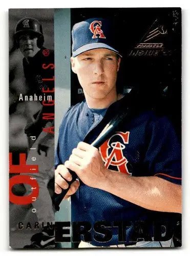 Original gloss Darin Erstad Anaheim Angels baseball card from 1997 Pinnacle Inside