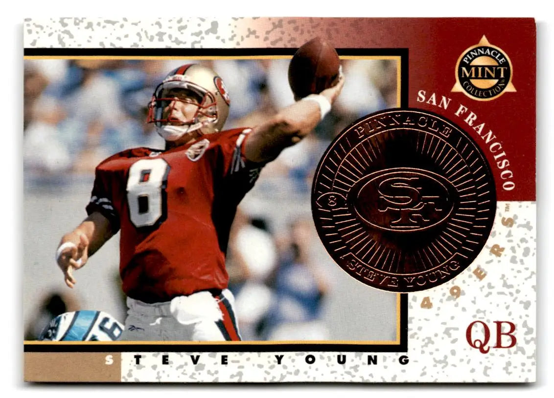 1997 1997 Pinnacle Mint #6 Steve Young San Francisco 49ers FOOTBALL Cards - Football Card Single