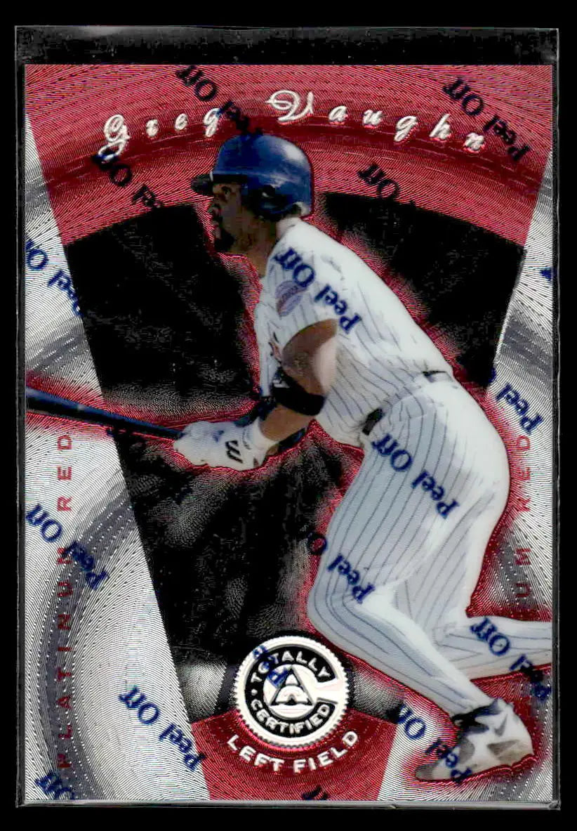 1997 Pinnacle Totally Certified #64 Greg Vaughn #/3999 - Baseball Card Single