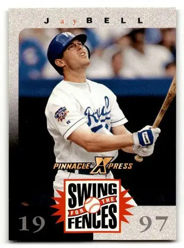 Original gloss Jay Bell Kansas City Royals baseball card from 1997 Pinnacle X-Press